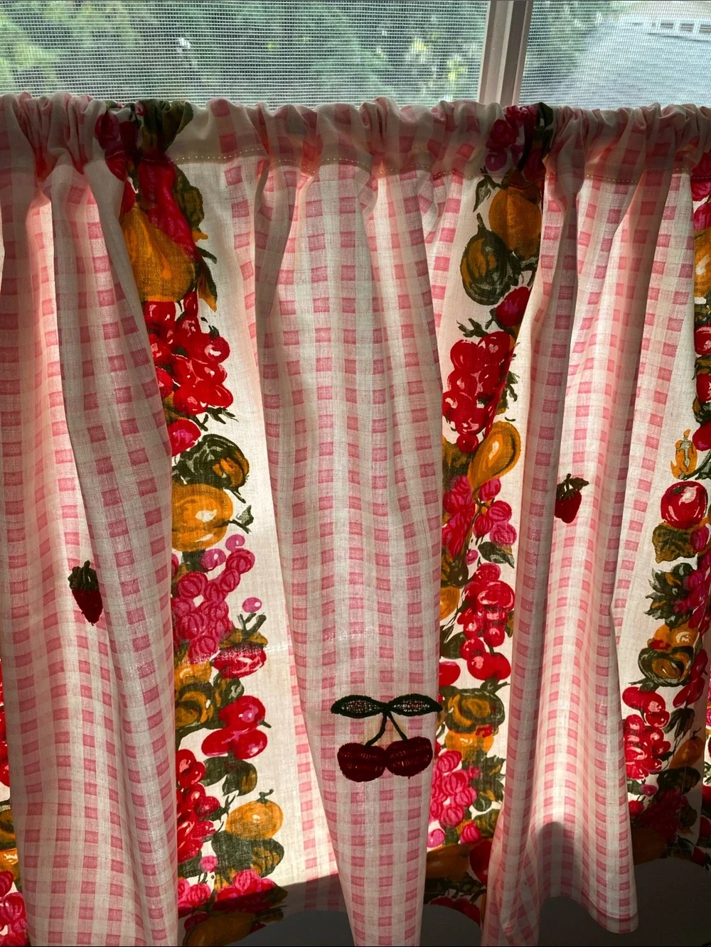 Vintage Handmade Café Curtains